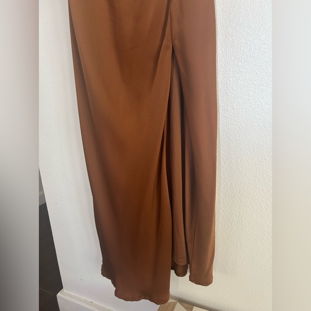 Lulu's Chic Brown Backless Dress - Picture 7 of 11